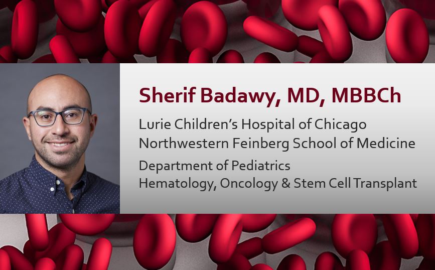 Sherif M. Badawy, MD, MBBCh, Ann & Robert H. Lurie Children’s Hospital of Chicago, Northwestern Feinberg School of Medicine